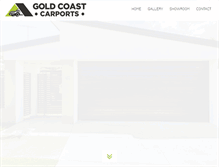 Tablet Screenshot of goldcoastcarports.com.au